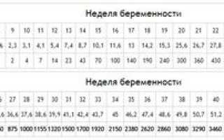 Вес плода по неделям беременности. Изменение массы малыша